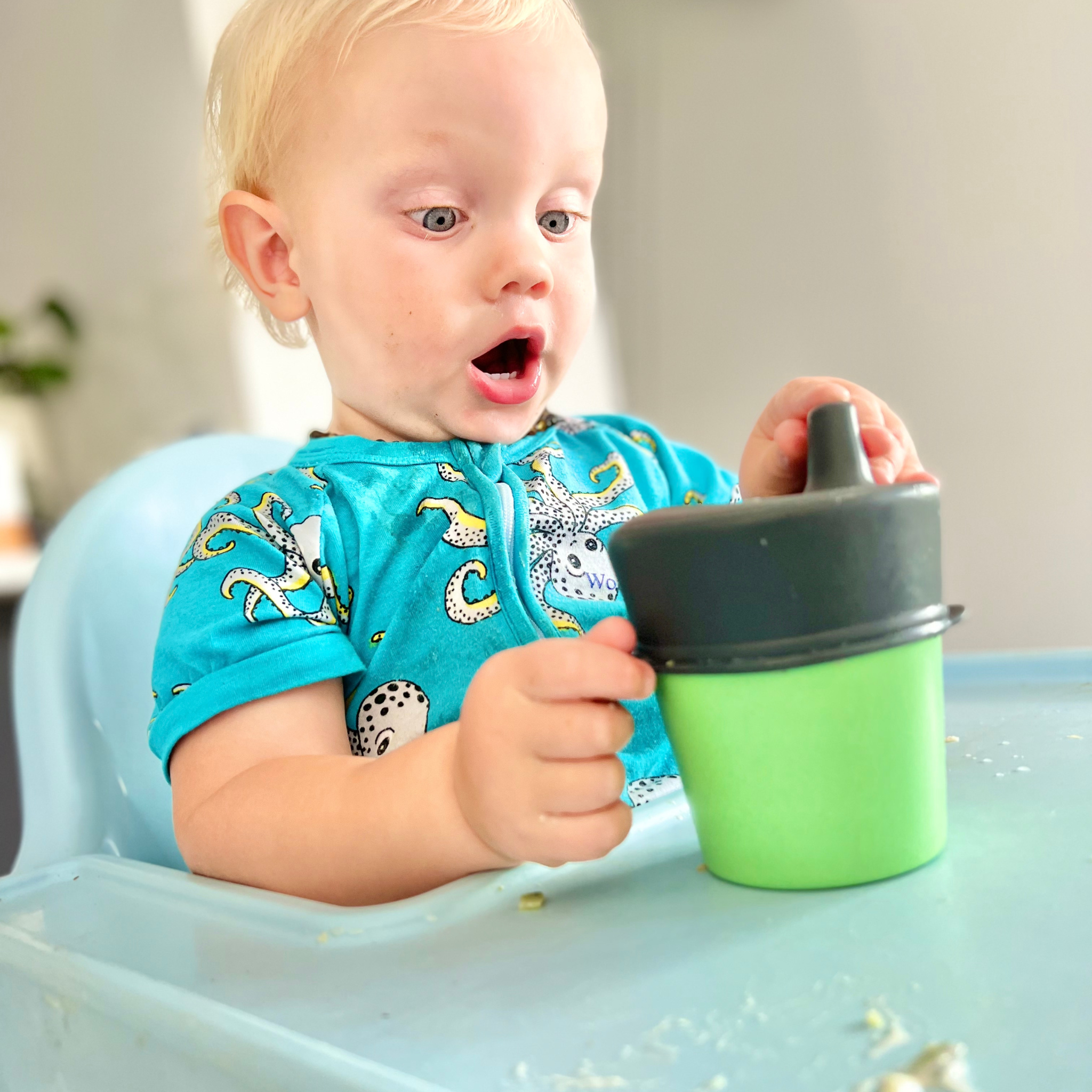 Bobo&Boo Coastal Bamboo Cups  Toddler & Kids Dishwasher Safe Cups