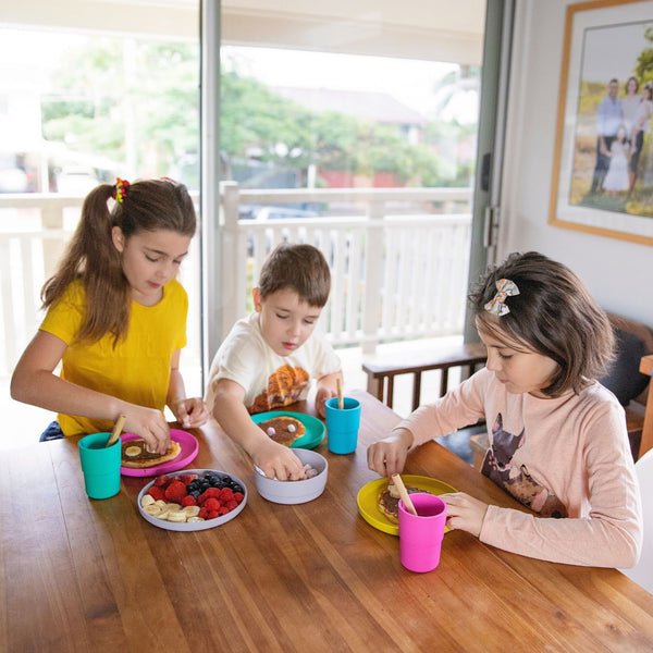 Kids Plant-Based Cutlery Bundle | 3 Forks & Spoons | Melamine Free